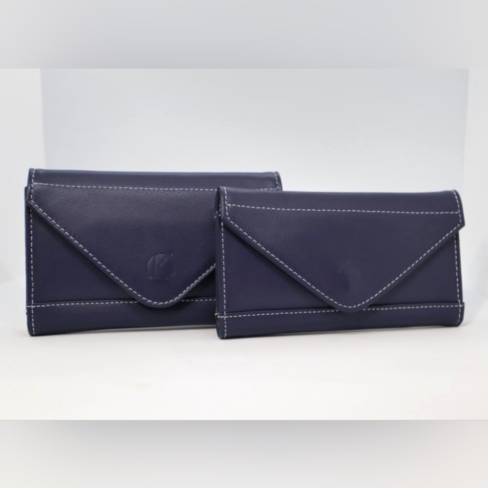 KL Select Leather Mobile Phone Pocket Size 7" X 4" Navy